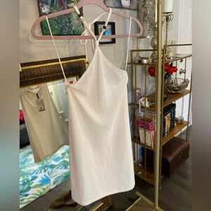 New Cream Halter Slip Dress coverup/ Cocktail